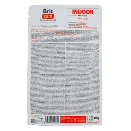 Сухий корм Brit Care Cat GF Indoor Anti-stress для котів, які постійно живуть у приміщенні, курка, 400 г: додаткове фото 3