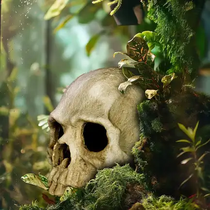 Декорація череп людини Terrario Human Skull 14x11x11см (151211): додаткове фото 4