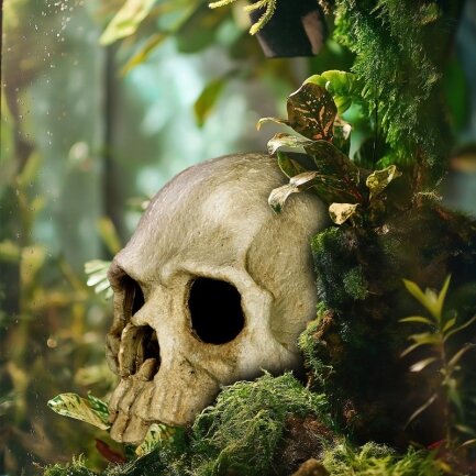 Декорація череп людини Terrario Human Skull 14x11x11см (151211) — Фото 3