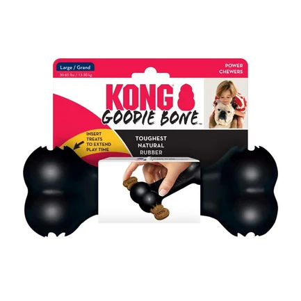 Іграшка KONG Extreme Goodie Bone суперміцна кістка-годівниця для собак середніх і великих порід, L: додаткове фото 2