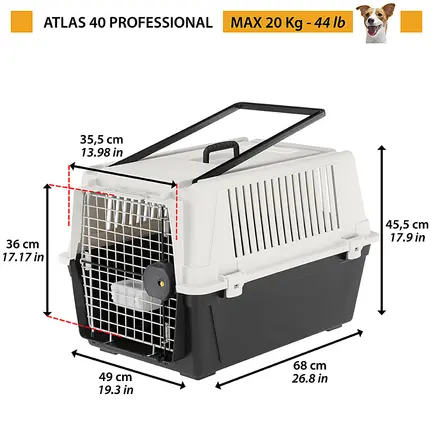 Ferplast CARRIER ATLAS 40 Контейнер для транспорт тварин: додаткове фото 2