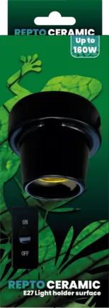 REPTO CERAMIC E27 LIGHT HOLDER SURFACE (R2300007) керамічний патрон для тераріума: додаткове фото 3