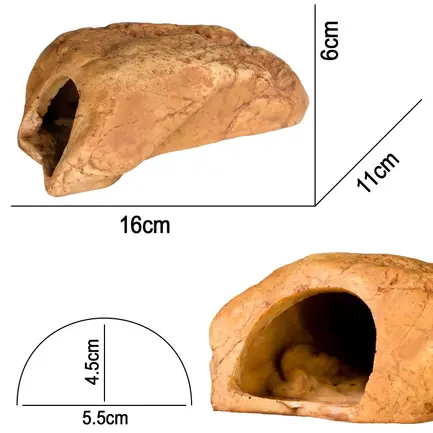 Декорація пещера Terrario Rock Shelter S 16x11x6см (17115): додаткове фото 2