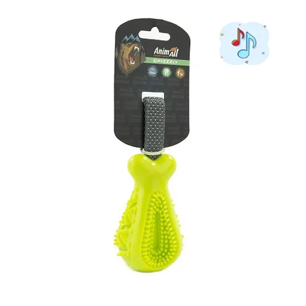 Іграшка AnimAll GrizZzly Куряча ніжка, для собак, 25×7.2×5.8 см, зелена