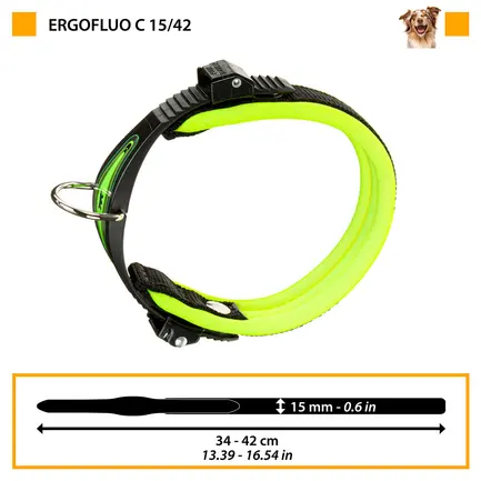 Ferplast ERGOFLUO C15/42 ORANGE Нашийник, нейлон: додаткове фото 2