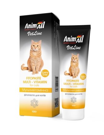 Фітопаста AnimAll VetLine Multivitamin для котів, 100 г