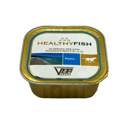 Healthy Fish монопротеїновий вологий корм для собак - паштет з рибою 150гр