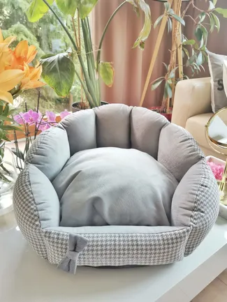 Chloe's Home Лежак для домашніх тварин Берлін сірий S: додаткове фото 5