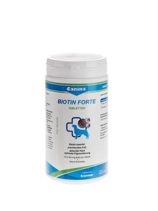 Вітаміни Canina Biotin Forte Tabletten для собак, інтенсивний курс для шерсті, 700 г (210 табл)