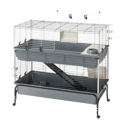 Ferplast CAGE RABBIT 120 W/STAND Клітка для кролів 2 поверхи, пластик: додаткове фото 3