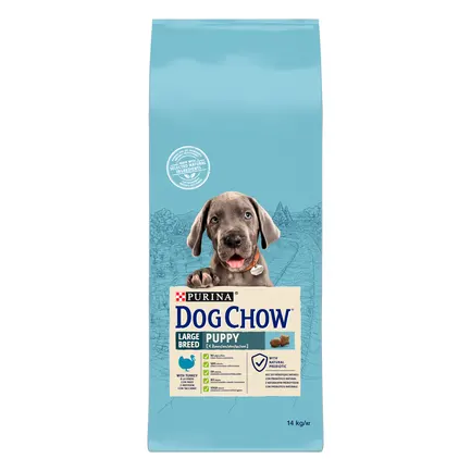 Сухий корм DOG CHOW Large Breed Puppy <2 для цуценят з індичкою 14 кг: додаткове фото 2