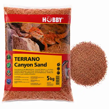 Пісок натуральний Hobby Terrano Canyon Sand 5 кг 0,4-0,85 мм для пустельного тераріуму (33224): додаткове фото 3