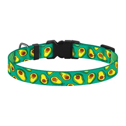 Нашийник для Собак Дрібних Порід BronzeDog Urban Fruits Нейлоновий з Пластиковою Пряжкою Авокадо XS: додаткове фото 3