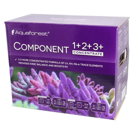 Мікро і макроелементи для морського акваріуму Aquaforest Component Concentrate 1+2+3+, 3x1л - набір для методу Баллінга: додаткове фото 3