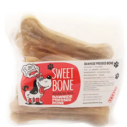 Ласощі Sweet Bone Кістка натуральна пресована 7 шт / упак, 525 г