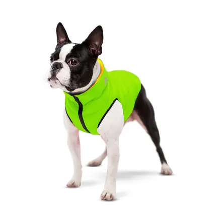 Курточка для собак AiryVest двостороння, розмір XS 30, салатово-жовта: додаткове фото 4