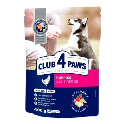 C4Р Premium сухий курка цуценята всі породи 0,4 кг