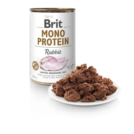 Вологий корм Brit Mono Protein Rabbit для собак, з кроликом, 400 г: додаткове фото 2