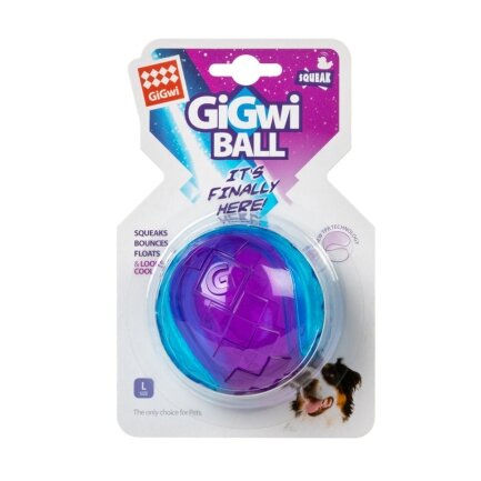 Іграшка для собак М&#039;яч з пищалкою GiGwi BALL, гума, 8 см — Фото 1