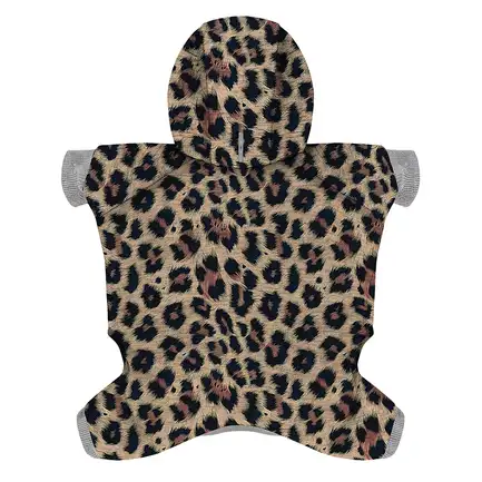 Комбінезон для собак WAUDOG Clothes малюнок "Леопард", софтшелл, L50, B 64-70 см, С 44-50 см: додаткове фото 2