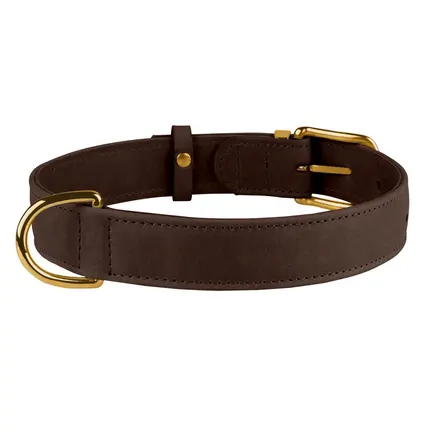 Нашийник для собак шкіряний BronzeDog Crazy темно-коричневий S: додаткове фото 3