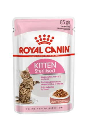 Вологий корм Royal Canin KITTEN STERILIZED для кошенят всіх порід 85 г