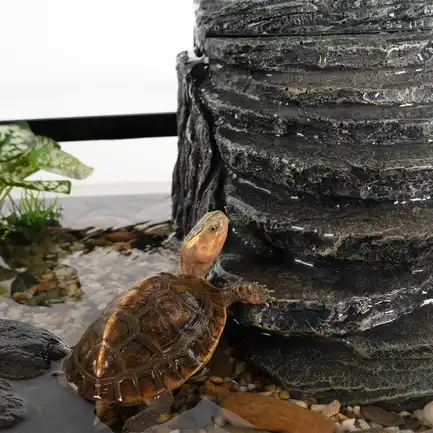 Декоративний фільтр-водоспад Repti-Zoo Turtle Filter Rock GLB09 у формі скелі для черепах, крабів і амфібій (350 л/год, до 90 літрів): додаткове фото 7