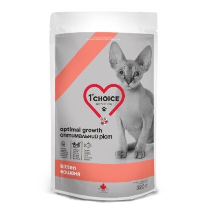 1st Choice Kitten Optimal Growth ФЕСТ ЧОЙС РИБА ДЛЯ КОТЯТ сухий суперпреміум корм для кошенят 0,32 кг