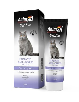 Фітопаста AnimAll VetLine Antistress для котів, 100 г