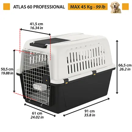 Ferplast CARRIER ATLAS 60 Контейнер для транспортування тварин: додаткове фото 2