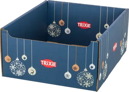 Короб Trixie для ласощів картонний з різдвяним принтом 30,5х15,5х36 см