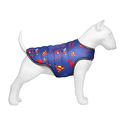 Курточка-накидка для собак WAUDOG Clothes, малюнок "Сила Супермена", XL, А 47 см, B 68-80 см, С 42-52 см
