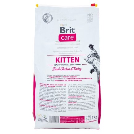 Сухий корм Brit Care Cat GF Kitten HGrowth &amp; Development для кошенят, здорове зростання та розвиток, 7 кг — Фото 2