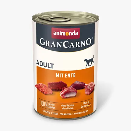 Вологий корм Animonda GranCarno для дорослих собак з качкою, 400 г