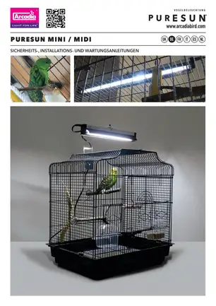 ARCADIA PURESUN BIRD LAMP KIT WITH BRACKET MIDI 14 WATT (R2100065) лампа для птахів: додаткове фото 5