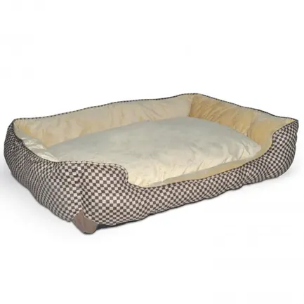 K&H Self-Warming Lounge Sleeper самозігрівальний лежак для собак і котів Коричневий