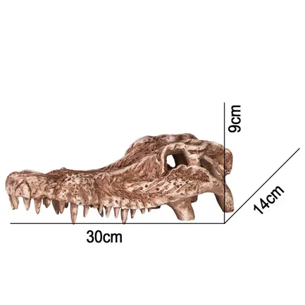 Декорація череп крокодила Terrario Crocodile Skull 30x14x9см (A15911): додаткове фото 2