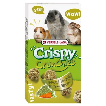 Versele-Laga Crispy Crunchies Hay + Carrot КРІСПІ ПЕЧИВО СІНО ТА МОРКВА ласощі для кроликів, гризунів 0,075 кг