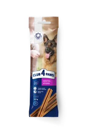 CLUB 4 PAWS Преміум дентал стікс. Жувальні палички для дорослих собак, 0,117 кг