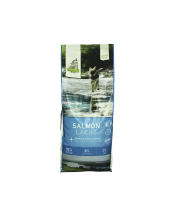 ISEGRIM River JUNIOR Salmon with Berries 12 кг. Сухий корм для собак Юніор. Лосось з ягодами та дикорослими травами