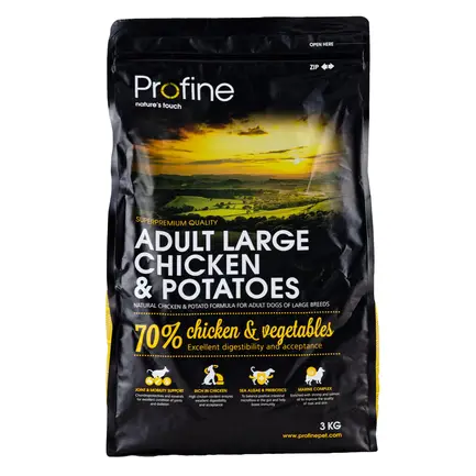 Сухий корм Profine Adult Large для дорослих собак великих порід, з куркою та картоплею, 3 кг: додаткове фото 3