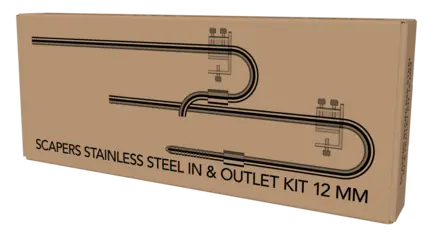 Набір трубок до фільтра SCAPE STAINLESS INOUTLET KIT 12MM (A4060300): додаткове фото 3