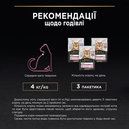 Вологий корм PRO PLAN Delicate Digestion для дорослих котів з чутливим травленням шматочки у підливці з індичкою 85 г: додаткове фото 10