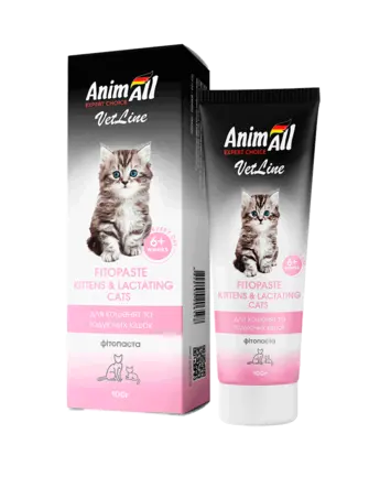 Фітопаста AnimAll VetLine Kittens&Lactating Cats для кошенят та годуючих кішок, 100 г