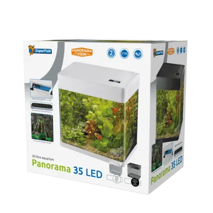 Акваріум скляний - Superfish Panorama 35 LED WHITE (A4052010): додаткове фото 3
