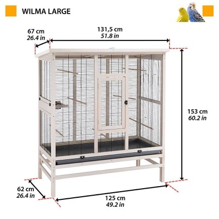 Ferplast WILMA Вольєр для птахів, дерев — Фото 1