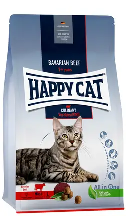 Сухий корм Happy Cat Culinary Voralpen Rind для дорослих котів зі смаком яловичини, 10 кг, 70560