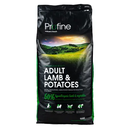 Сухий корм Profine Adult для дорослих собак всіх порід, з ягнятиною та картоплею, 15 кг: додаткове фото 3