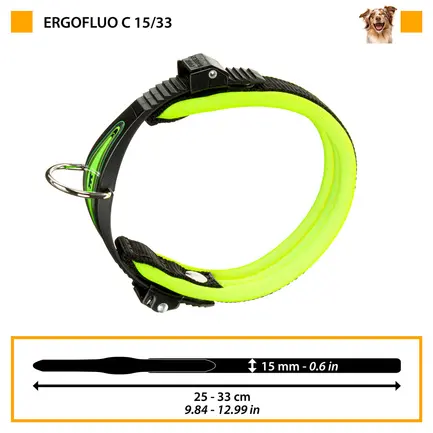 Ferplast ERGOFLUO C15/33 BLUE Нашийник, нейлон: додаткове фото 2