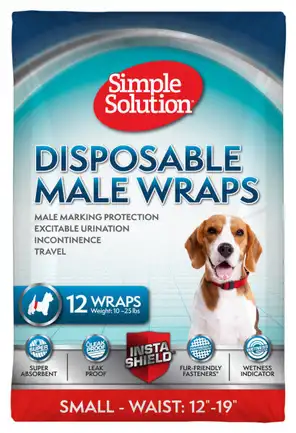 SS Disposable Male Wrap Small (12 p)/Гігієн. підкладка-протектор д/кобелів мала